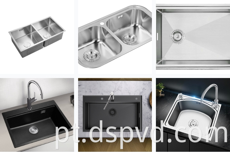 Kitchenware Stainless Steel Sink Pvd Coating 